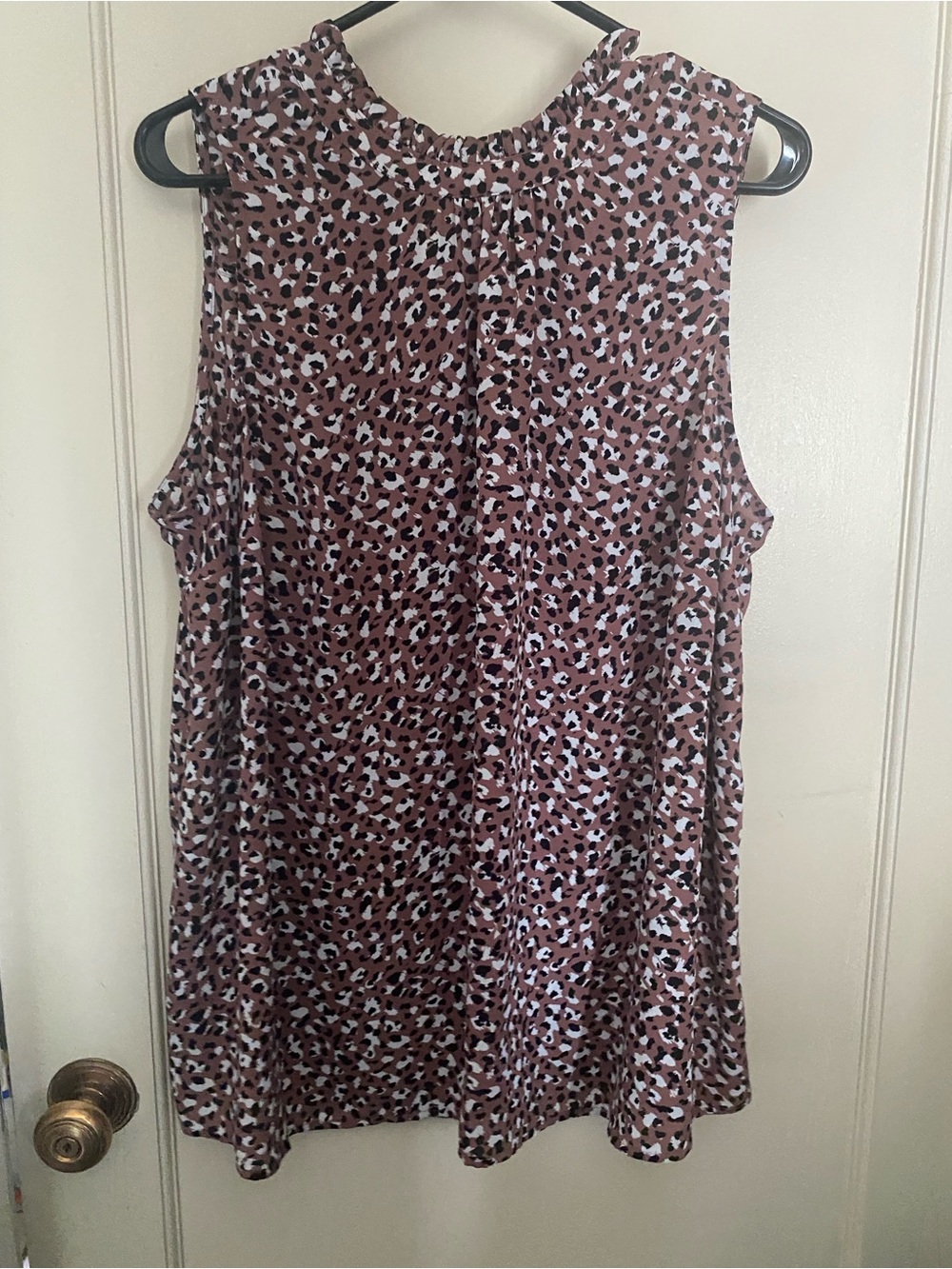 torrid Mauve Animal Print Sleeveless Blouse, not really ‘animal print’